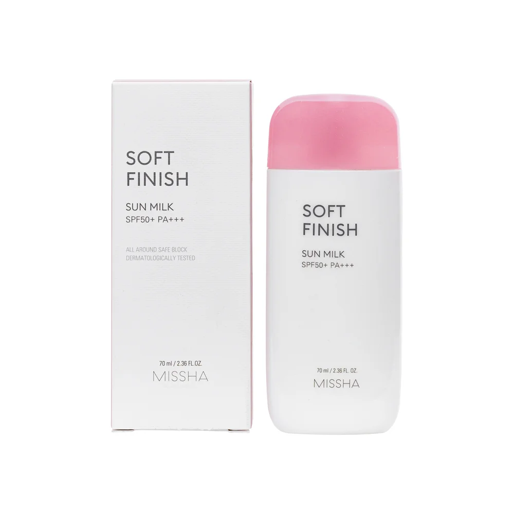 Missha All Around Safe Block Soft Finish Sun Milk 70ml — OG Carecraft luxury skincare