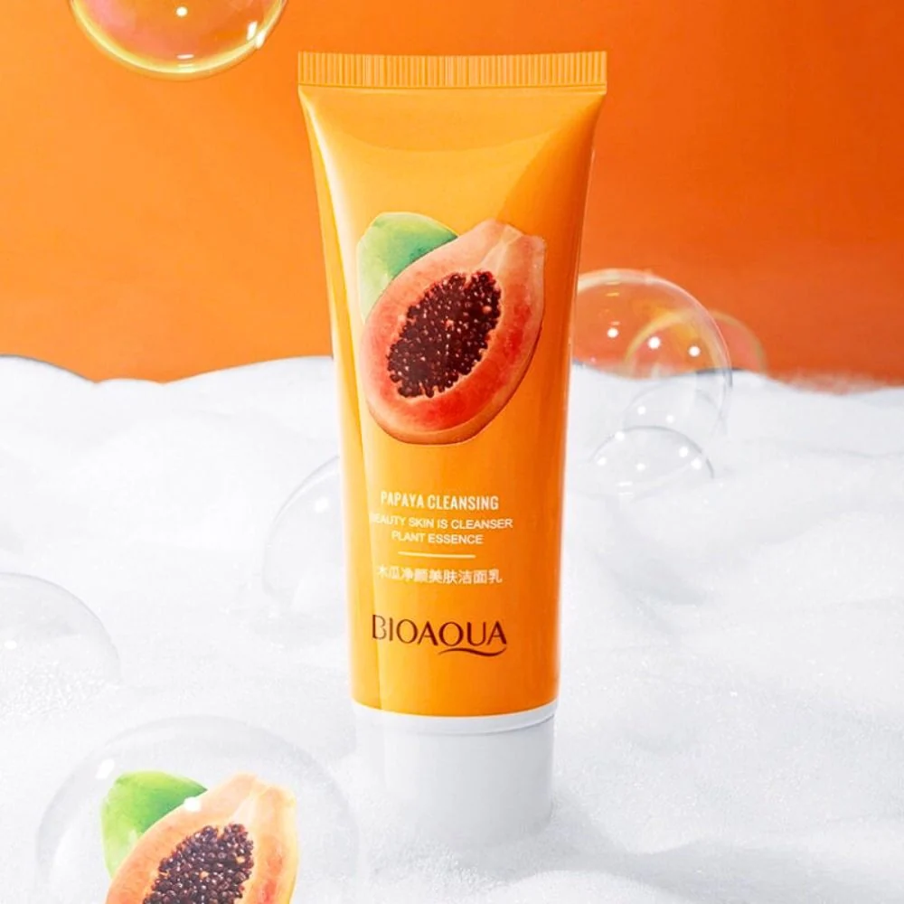 BIOAQUA Papaya Purifying Moisturizing Cleanser 100ml — OG Carecraft luxury skincare