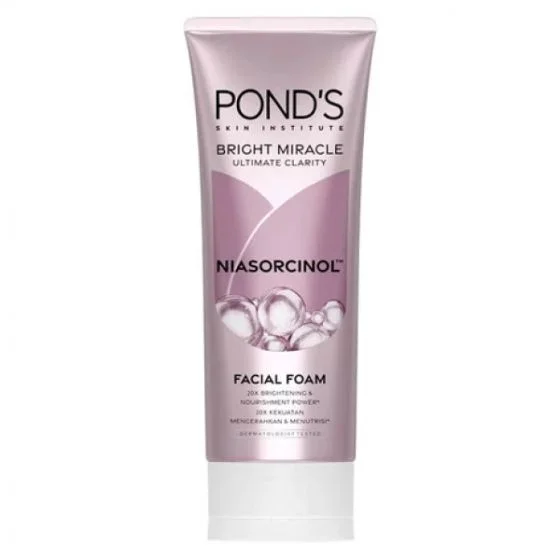 Pond’s Bright Miracle Ultimate Clarity Niasorcinol Facial Foam (100g/90ml) — OG Carecraft luxury skincare
