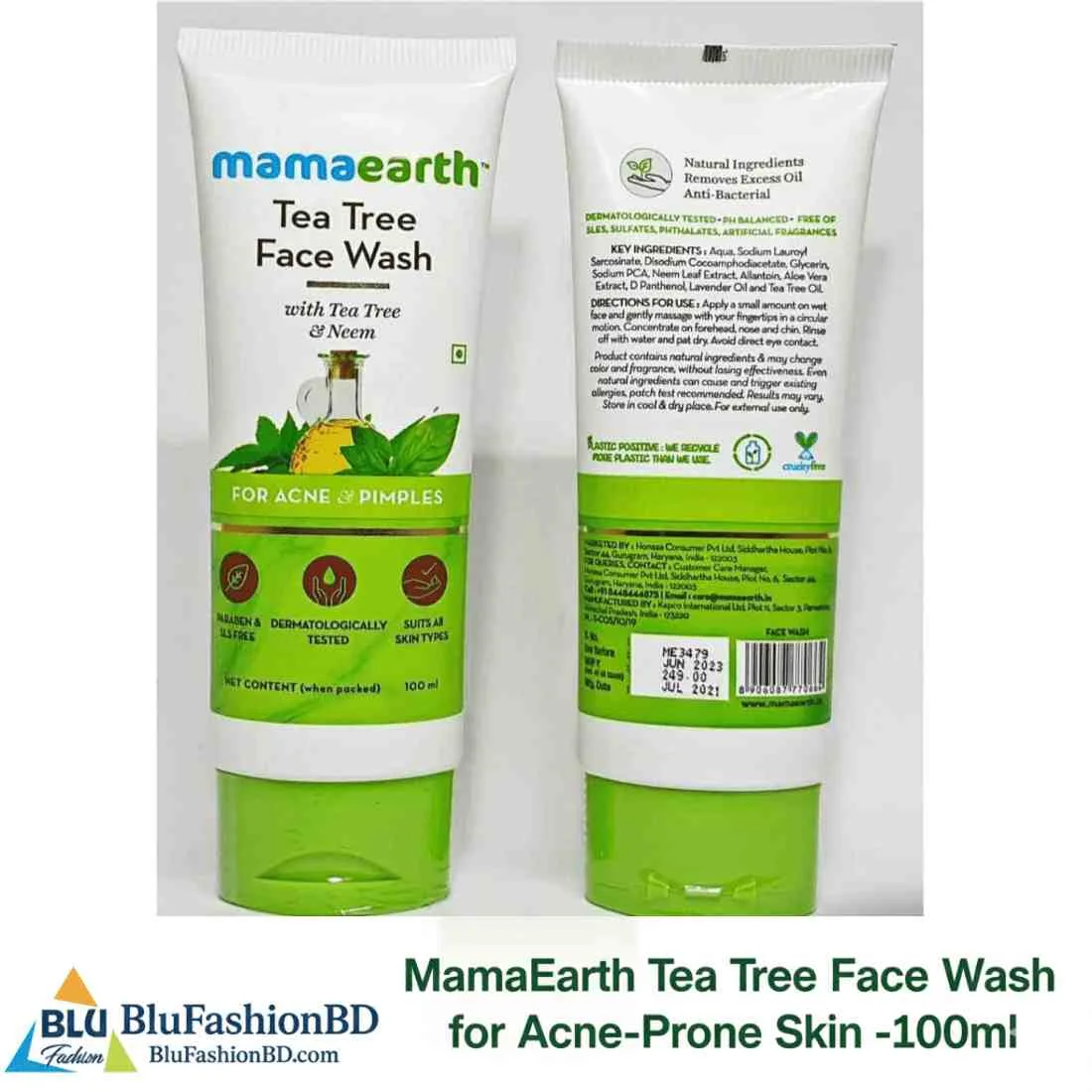 Mamaearth Tea Tree Face Wash — OG Carecraft luxury skincare